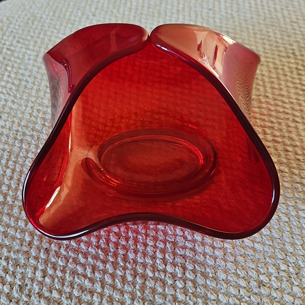 MCM Viking Folded Glass Bowl